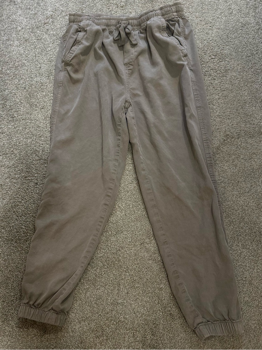 aerie Taupe Drawstring Jogger Pants